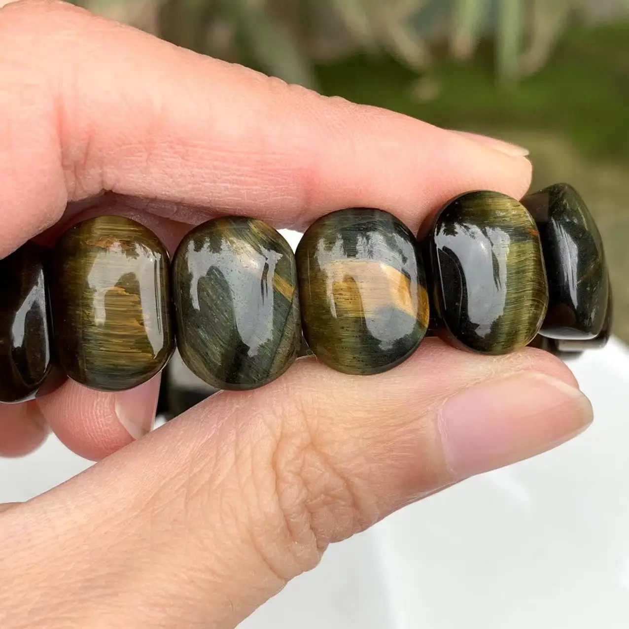 Natural Stone Pietersite Bracelet Genuine Woman Man Gemstone Jewelry Bracelets on hand