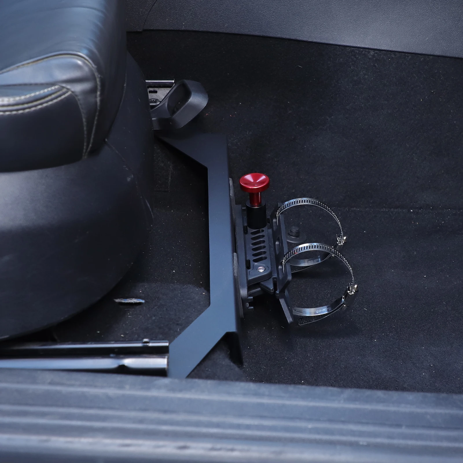 Carbon steel Black Front Seat fire extinguishers Bracket Rack For Seat Leon MK2 2008-2012 Car Accessories - view 6