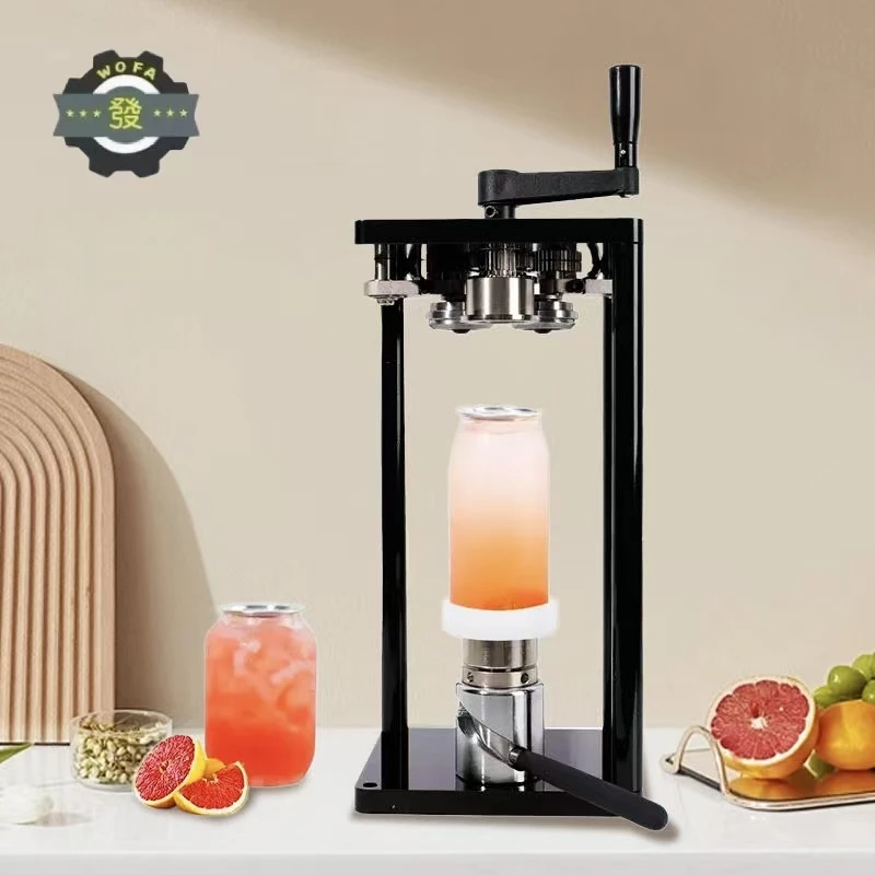 Manual Rotary Can Sealer Machine Plastic Aluminum Closing Machine Coffee Beer Bubble Tea  Disposable Can Sealing Machine