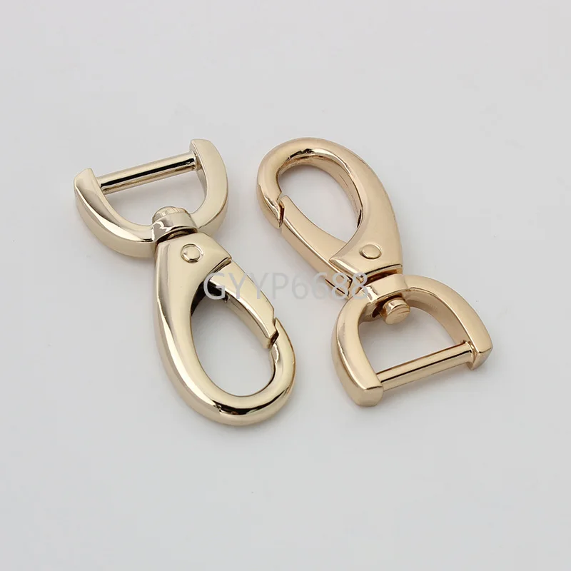 10-30-100pcs 5colors 16mm 19mm chrome color alloy trigger snap hooks for madam chain strap purse replacement hardware
