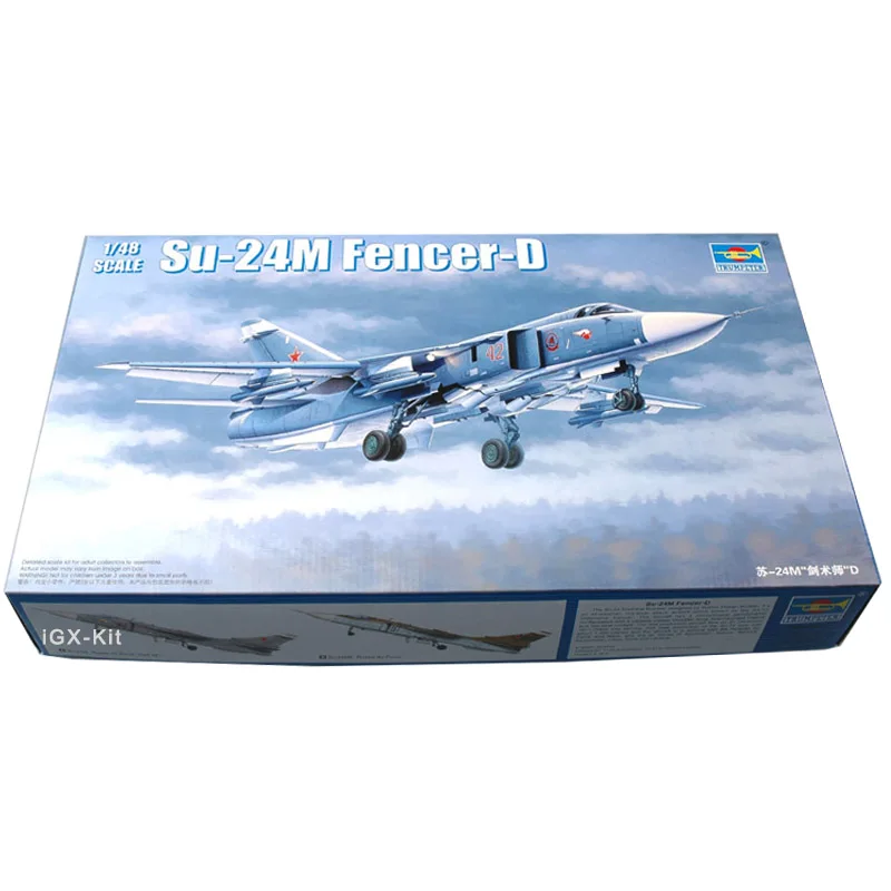 

Trumpeter 1/48 02835 Soviet Su24 Su-24M Fencer-D Tactical Bomber Plane Aircraft Plastic Model Building Kit Military Gift Toy