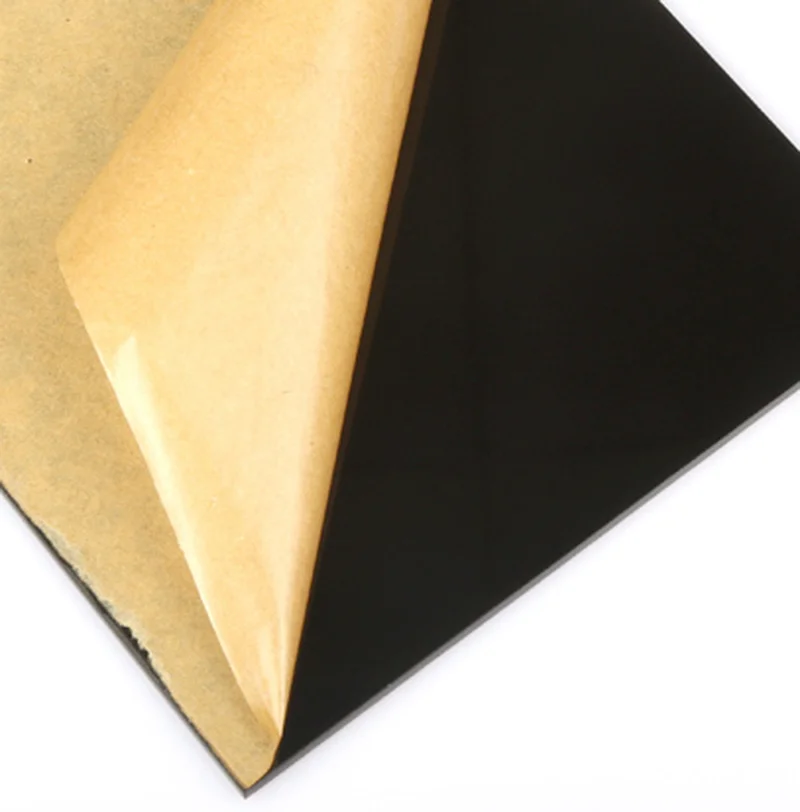 Acrylic Board Glossy Pure Black Plastic Sheet Organic Glass Polymethyl Methacrylate 1mm 3mm 8mm Thickness 200*200mm