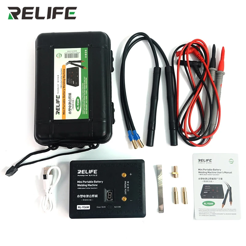 RELIFE RL-936W Mini saldatrice a punti portatile a batteria per la manutenzione del telefono cellulare saldatrice multiuso piccola Burn-in