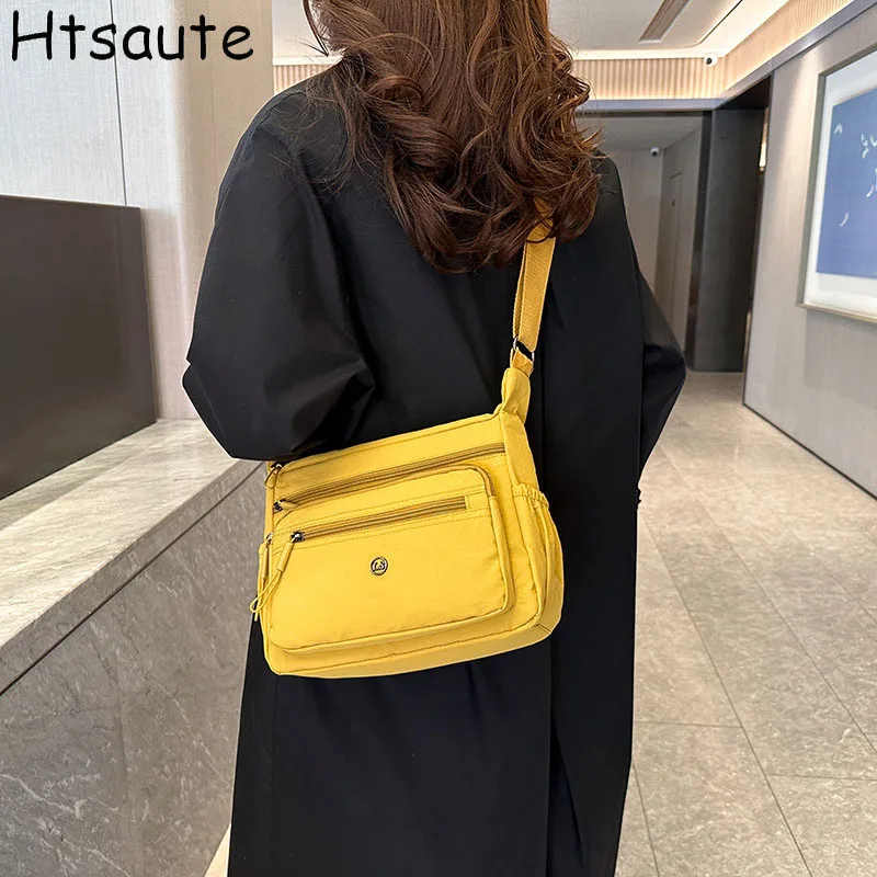 

Men's Trendy Shoulder Bags Waterproof Crossbody Sling Bags Sports Student Oxford Leisure Design for Outdoor Solid Lightweight