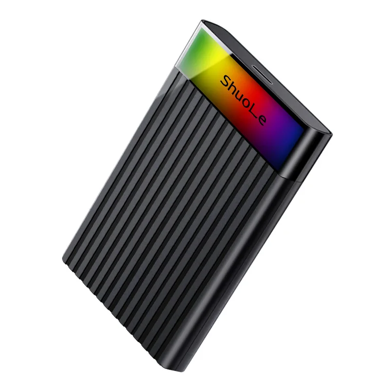UTHAI-Tipo C Caso Disco Rígido Móvel, Porta Serial Sata Externa, Protocolo Duplo, Gradiente de Luz Cor, Laptop, Porta Serial, 2.5"