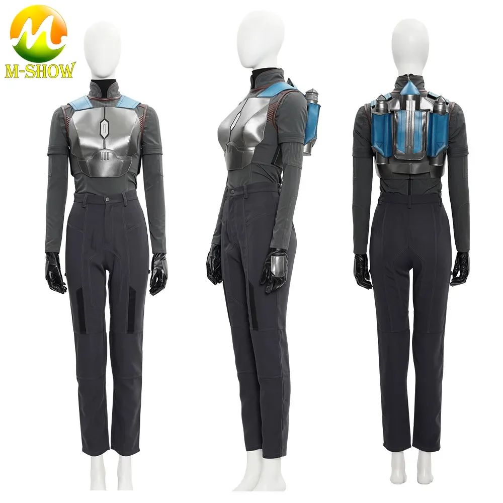 Superhero BO Katan Kryze Cosplay Costume Women Armor Suit with Headgear Halloween Outfit for Woman