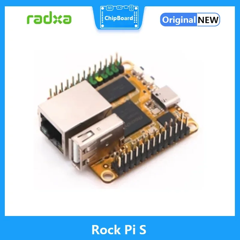 ROCK PI S Rockchip RK3308, placa de desarrollo A35 de cuatro núcleos, versión V1.3, adecuada para altavoces inteligentes IoT