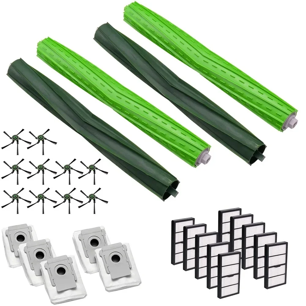 Roller Rubber Side Brush Hepa Filter Dust Bag for iRobot Roomba S Series S9 (9150) Plus S9+ (9550) Wireless Robot Vacuum Cleaner