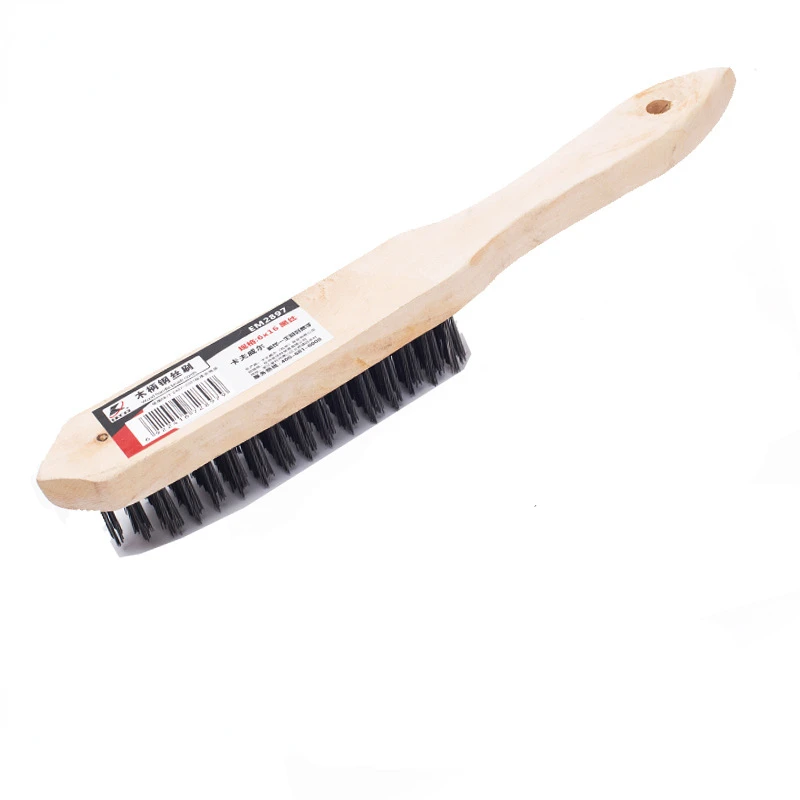 Heavy Duty Wire Brush Metal Steel Cleaning Brush Heavy Duty Wirebrush for Car Scratch Rust Removal & Welding Slag Cleaning