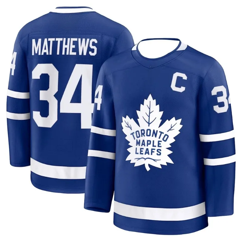 Hockey Jersey - Blue with White Accents 