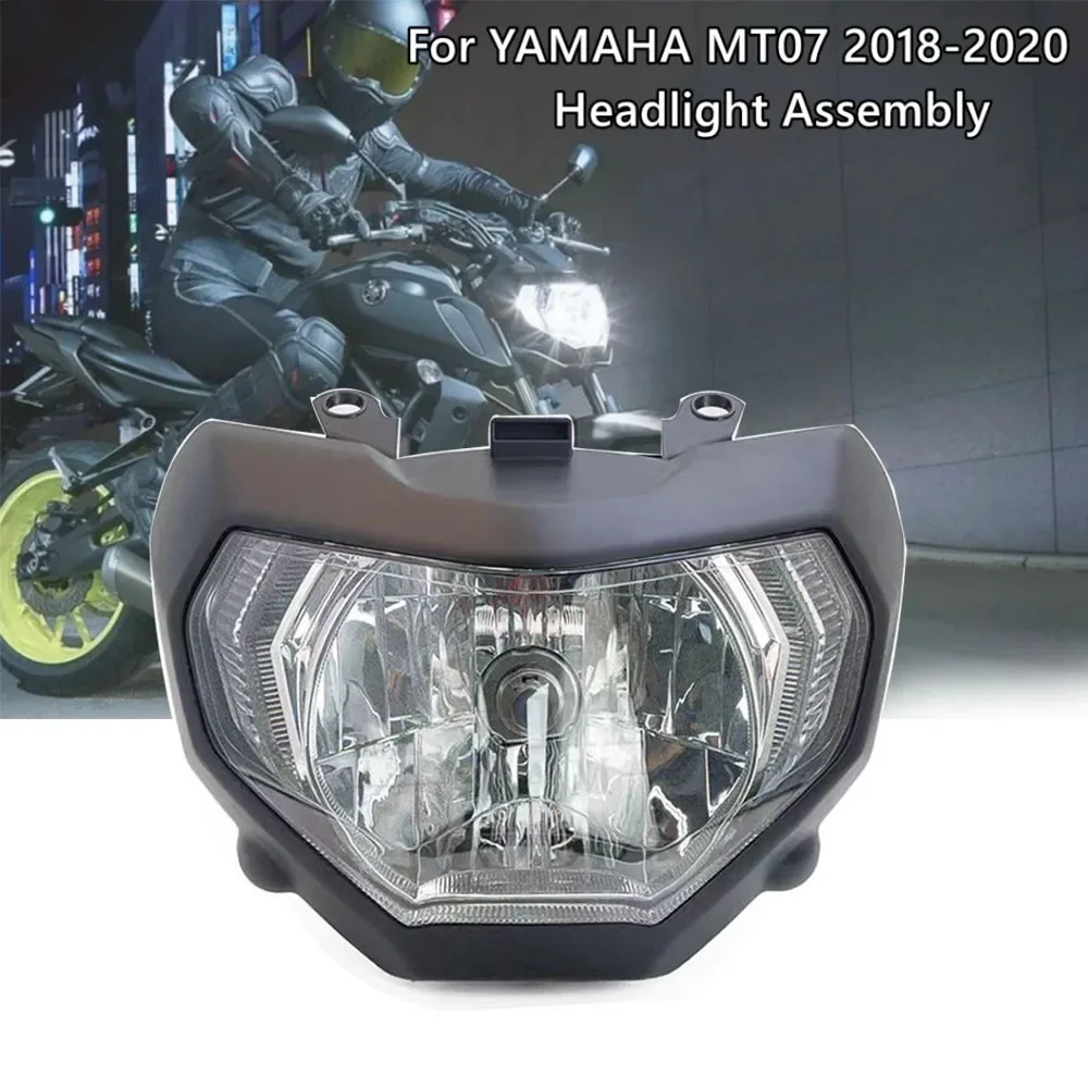 

Pop Pop Full New Motorcycle Headlight For YAMAHA MT07 2018 2019 2020 Waterproof Headlight Assembly