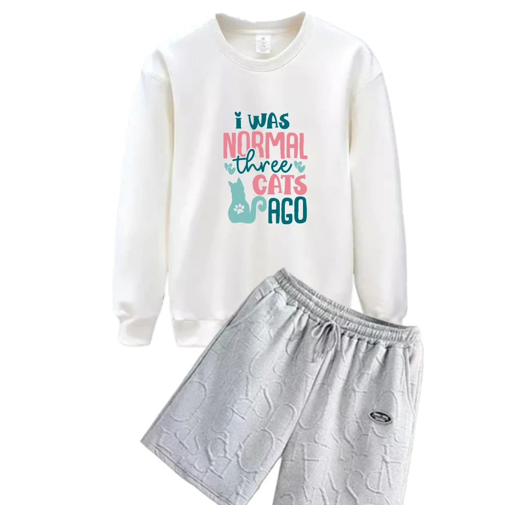 

2025 Casual Men Two-Piece Sets Pink green English graffiti print for Spring And Autumn Design Comfort Fit Ideal Activities suits