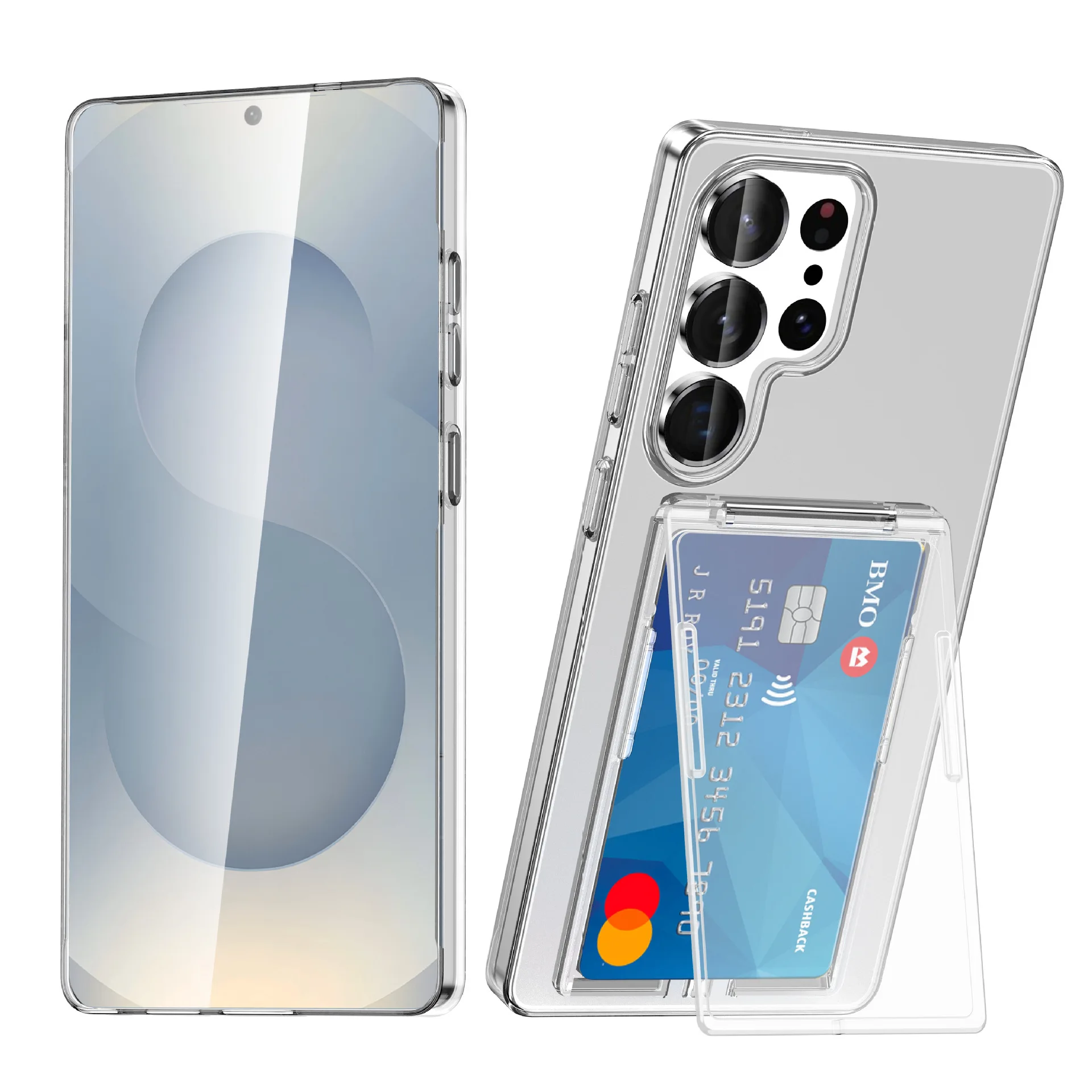 Brieftaschen-Kartenhalter Handyhülle für Samsung Galaxy S26 Ultra S25 Edge S23 S24 Plus mit Kartenfach und Standfunktion Schutzhülle