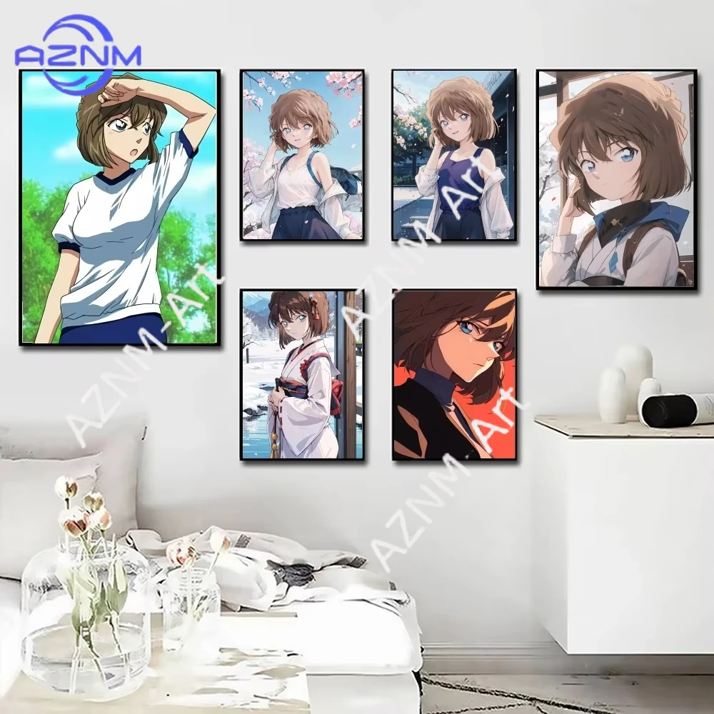 

Постер с изображением Мияно Шихо из аниме «Детектив Конан», 1 шт., для декора бара, гостиной, мебели