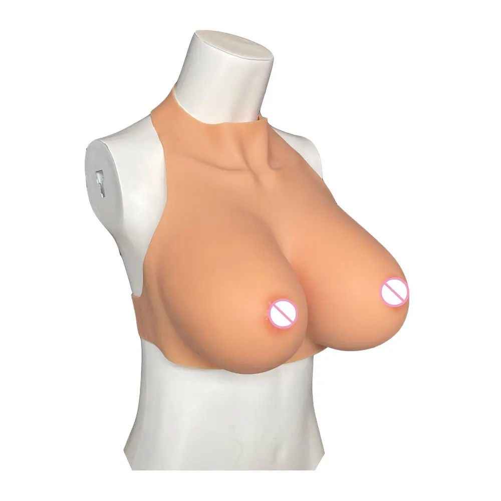 Huge Silicone Breast Forms Realistic Fake Tits False Nipples Crossdresser Boob Bodysuit Cosplay Drag Queen Transgender Underwear