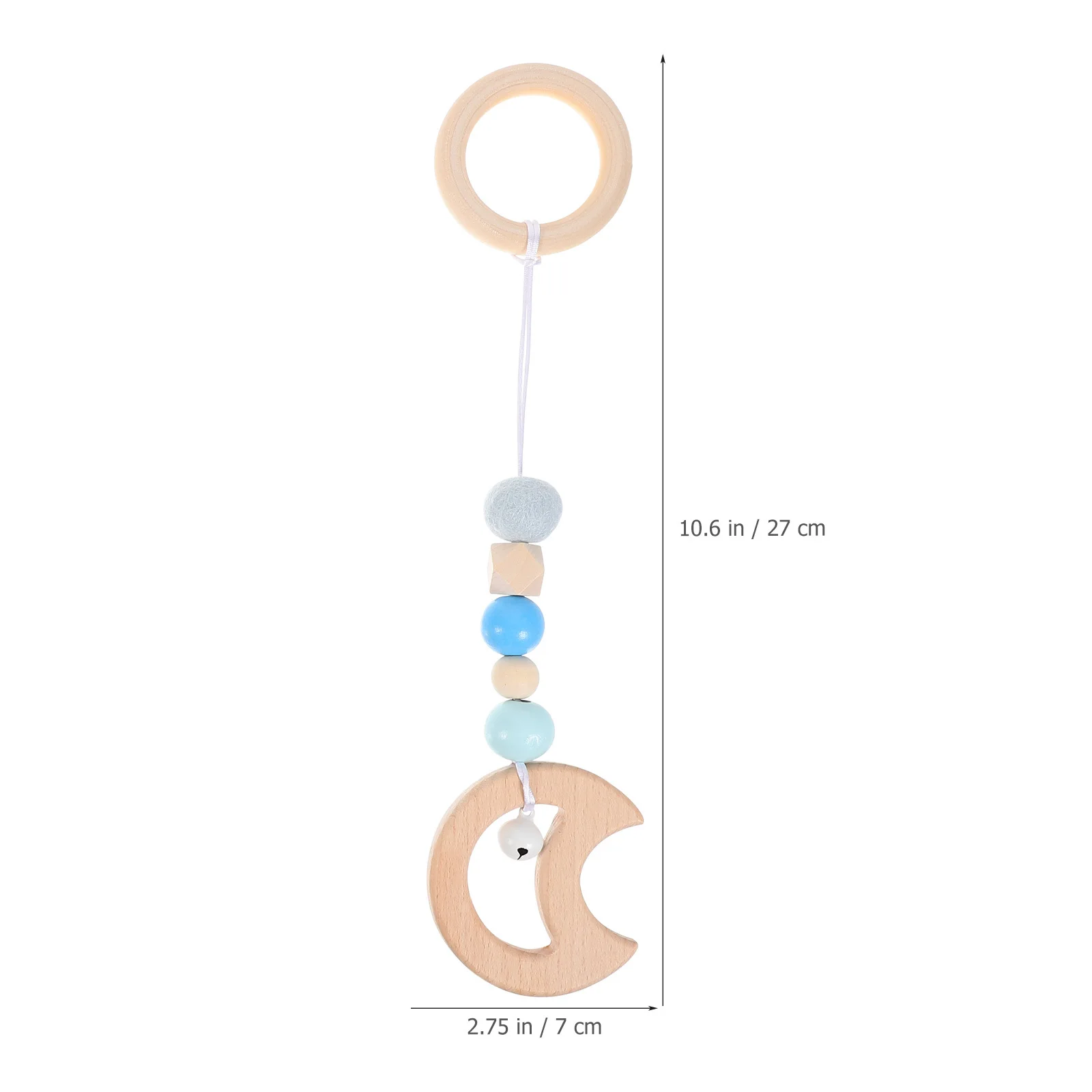 

4 pcs Wooden Rack Hanging For Infant Activity Play Center Newborn Fitness Ornament Cartoon Wood