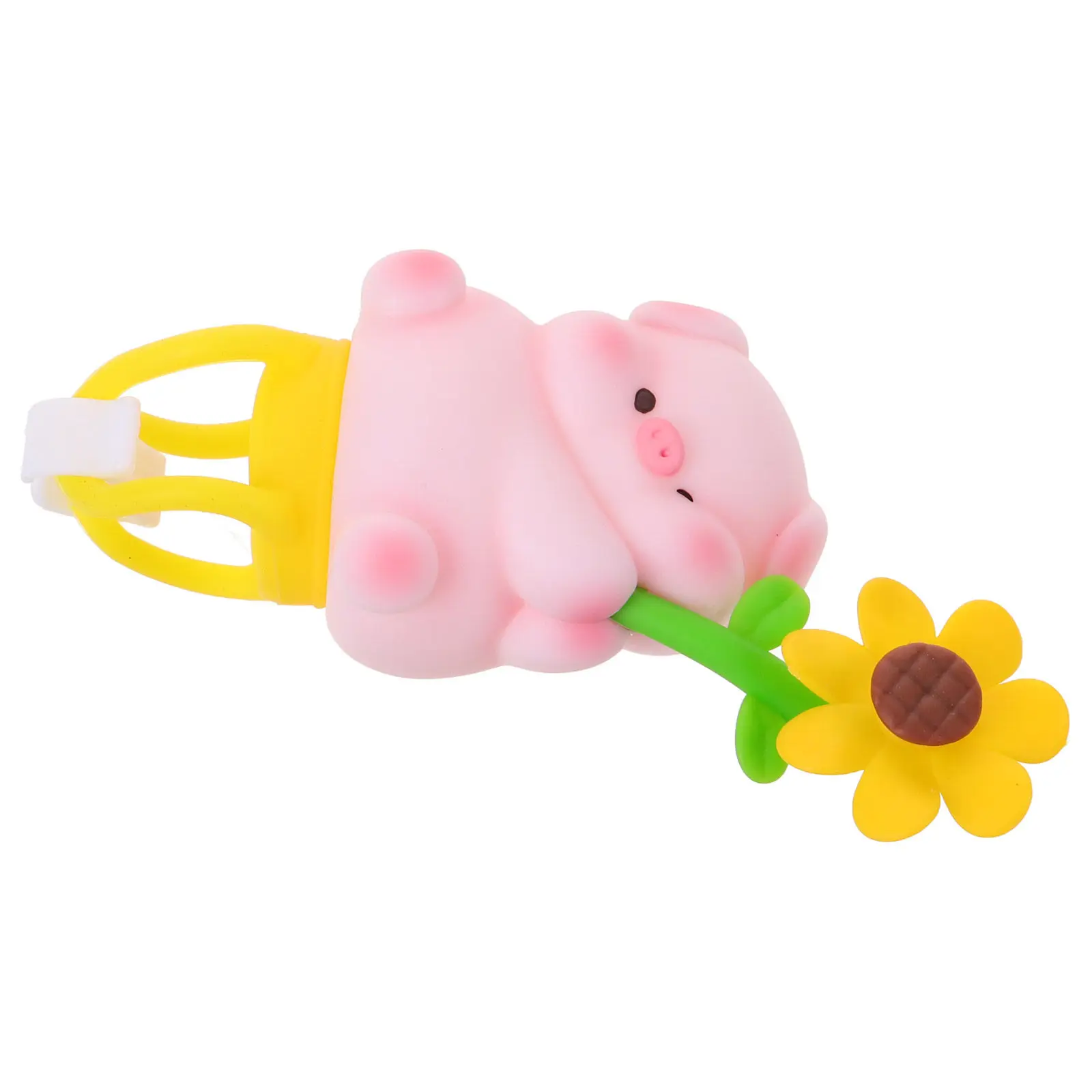 Pig Motorcycle Handlebar Decor Bike Accessory PVC Fade Proof Stylish Ornament for Mountain Bikes Adult Bicycles Handlebar