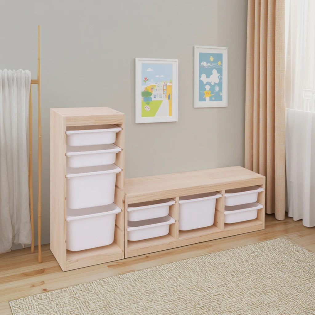 Mobiletto portaoggetti moderno per bambini