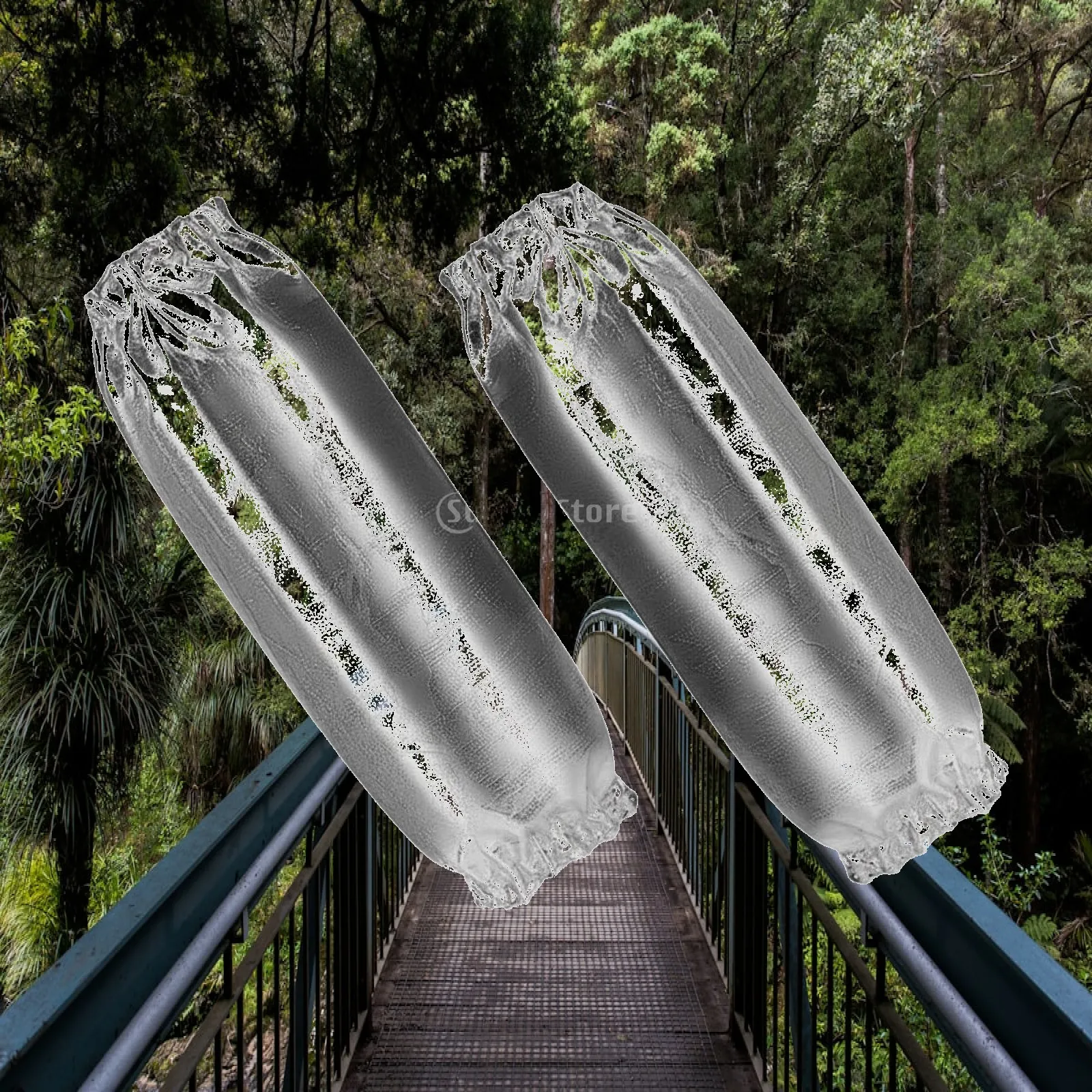 2 Pieces Aluminized Sleeves Spark-Shielded High Temperature Guarding Sleeves Retardant Aluminum Foil Arm Guards for Foundry