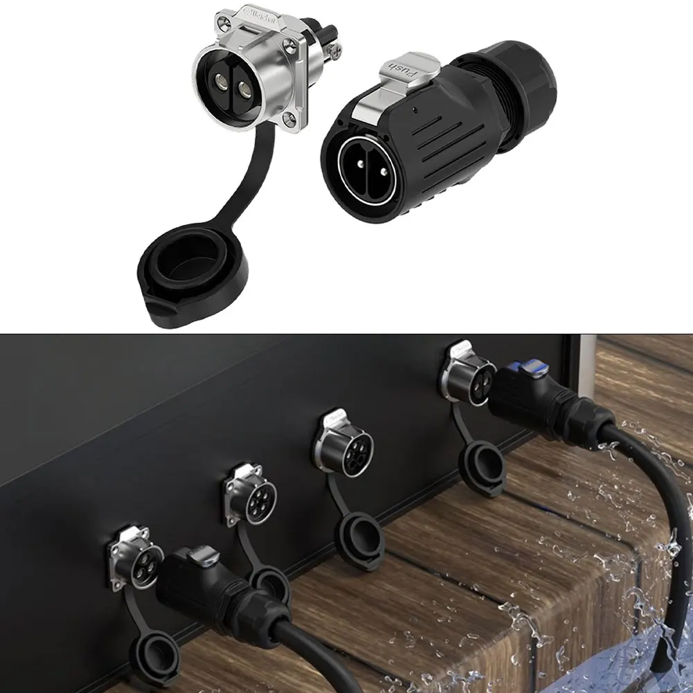 

2 шт. 50A LP-28 2P/3P разъем круглый разъем 2-контактный 4,0*2, 3-контактный 4,0*3 водонепроницаемые авиационные разъемы с быстрым подключением