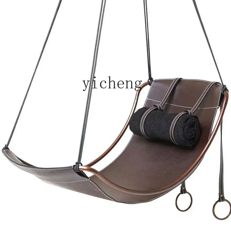 

ZC simple modern metal hanging chair art Nordic living room balcony swing chair villa suspended chair