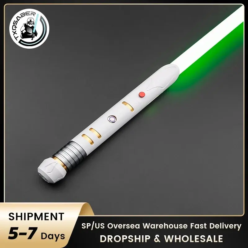 TXQSABER Lichtschwert Neo Pixel Tempelschutz SE Heavy Dueling Light Sword Smooth Swing SNV4 Proffie Metallgriff Cosplay Spielzeug