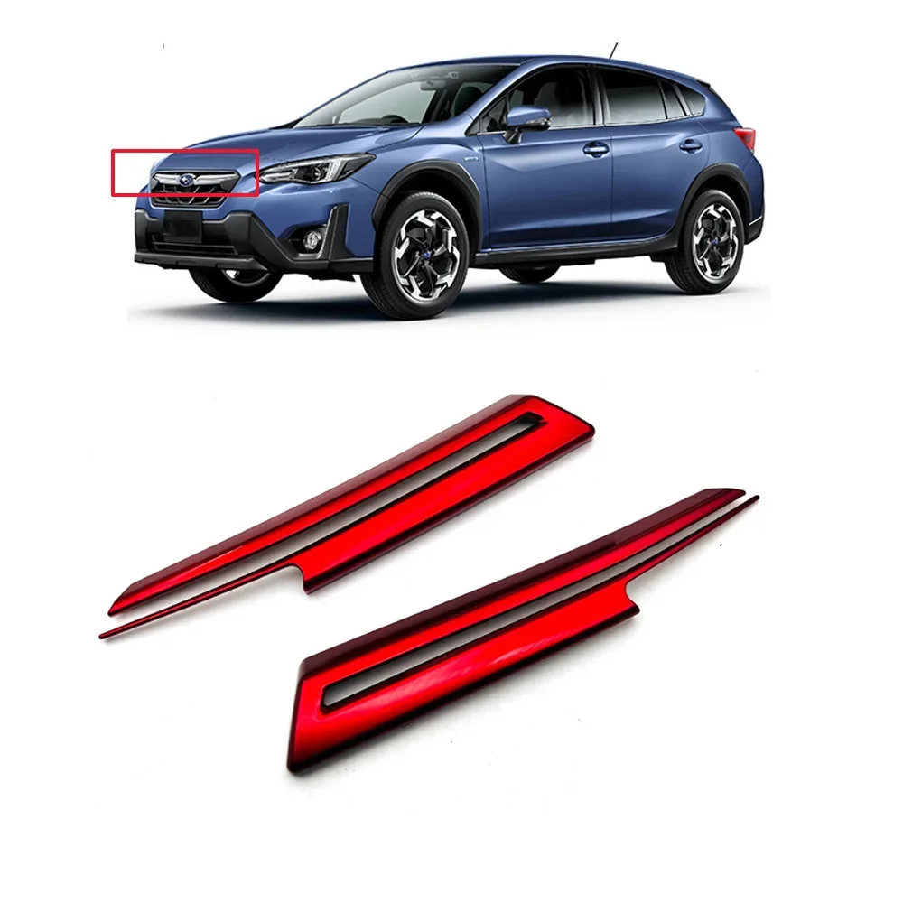 

Для Subaru XV/Crosstrek 2021 2022 2023, черная передняя решетка автомобиля из АБС-пластика, декоративная накладка, молдинги, автомобильные аксессуары