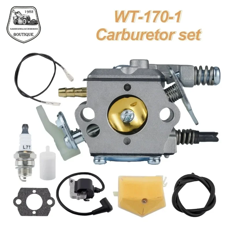 

Carburetor for Husqqqvarna 51 55 Chainsaw WT-170-1 WT-170 503281504 with Air Filter Fuel Line Spark Plug Parts Kit Carb Engine