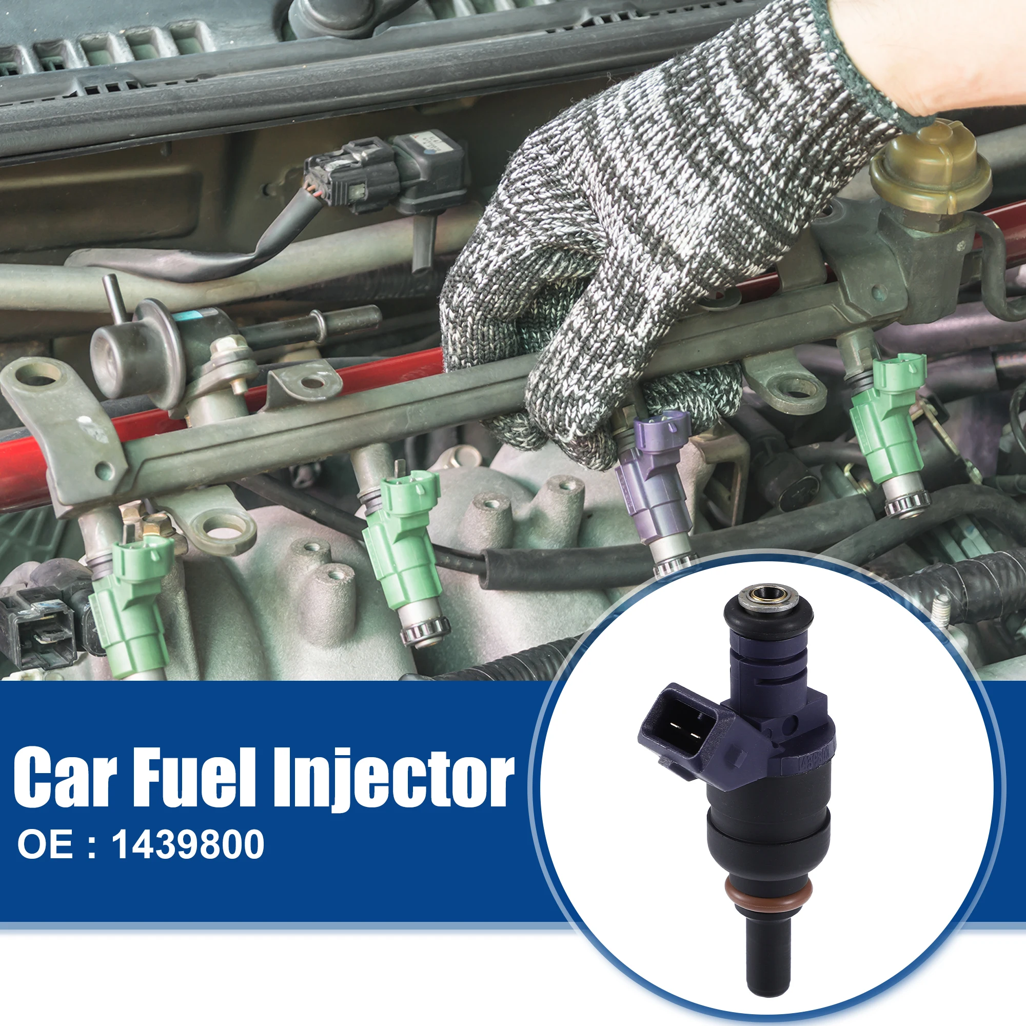 

UXCELL 6 шт. автомобильная топливная форсунка для BMW 330i 330Xi 530i 2001-2005 3.0L No 1439800