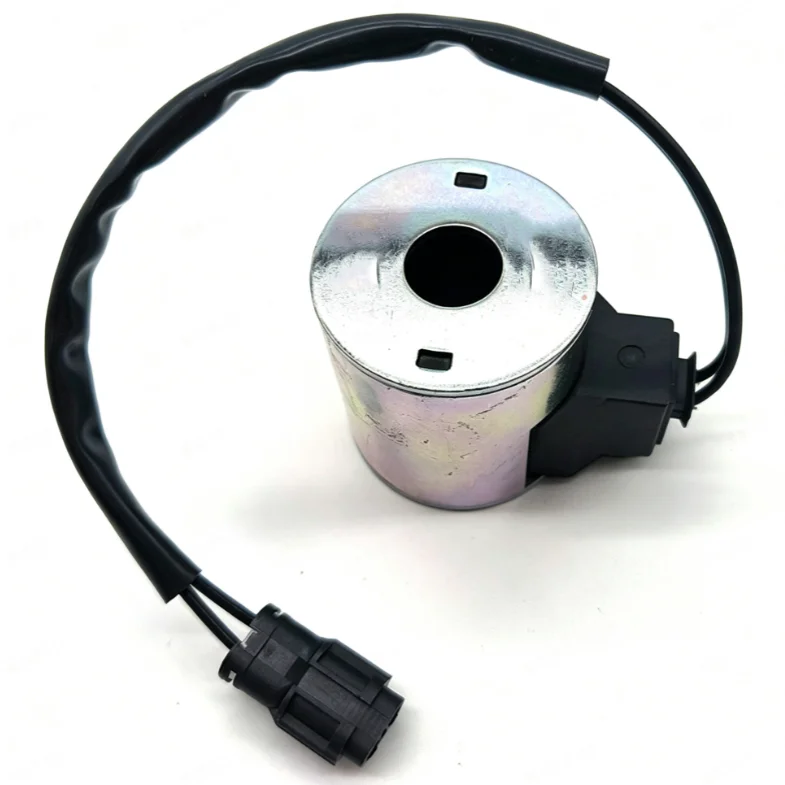 Secure Lock Solenoid Coil For E150 For E210 For E360 For Excavator Hydraulic Controlled Prevent Arm-Drifting Copper Winding