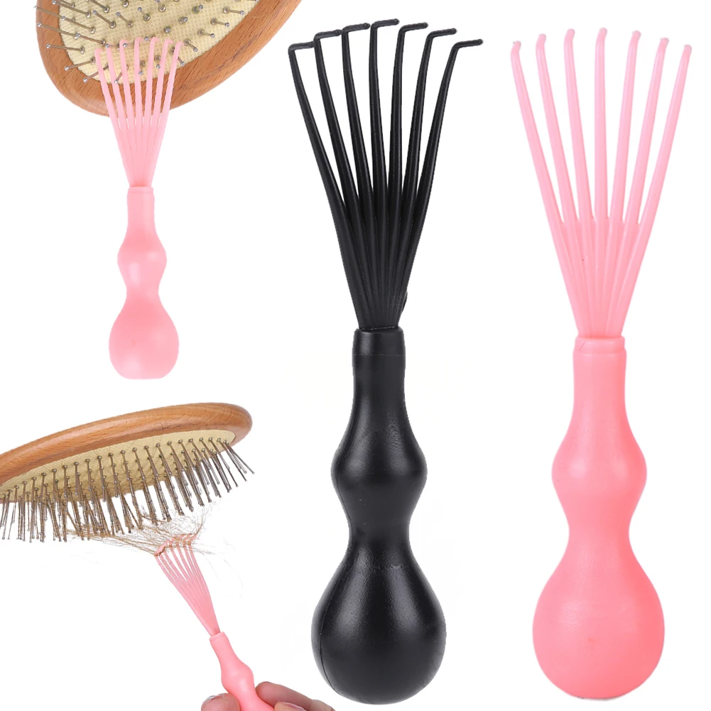 Hair Comb Cleaning Tool Comb Cleaning Rake Portable Air Cushion Comb Cleaning Tool Multifunction for Removing Hairs