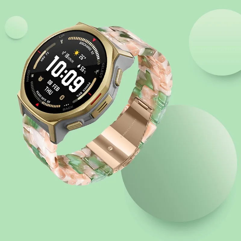 Resin Strap For Amazfit T-Rex3 Pro 48/44mm Breathable Fashion Durable Bracelet For Amazfit Bip 6-5/Balance 2-1/Active 2-2 Square
