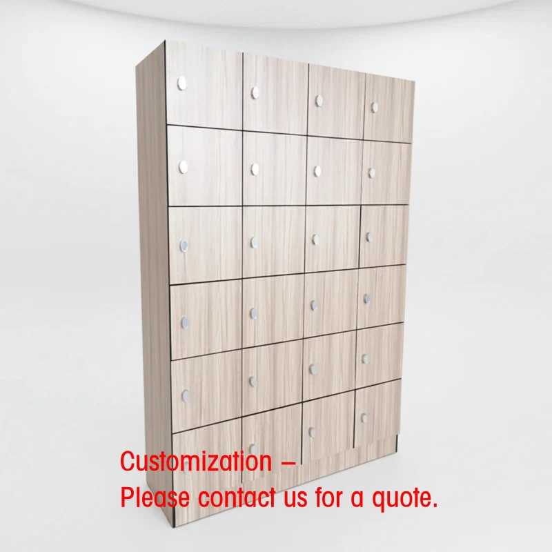 custom.6 Door Hpl Theme Park Woodgrain Color Lockers Swimming Pool Padlock HPL Locker Sale