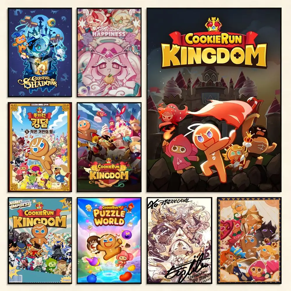Mobile game Cookie Run Kingdom Poster Series Print Unframed Aesthetic Wall Decor Gift Living Room Bedroom
