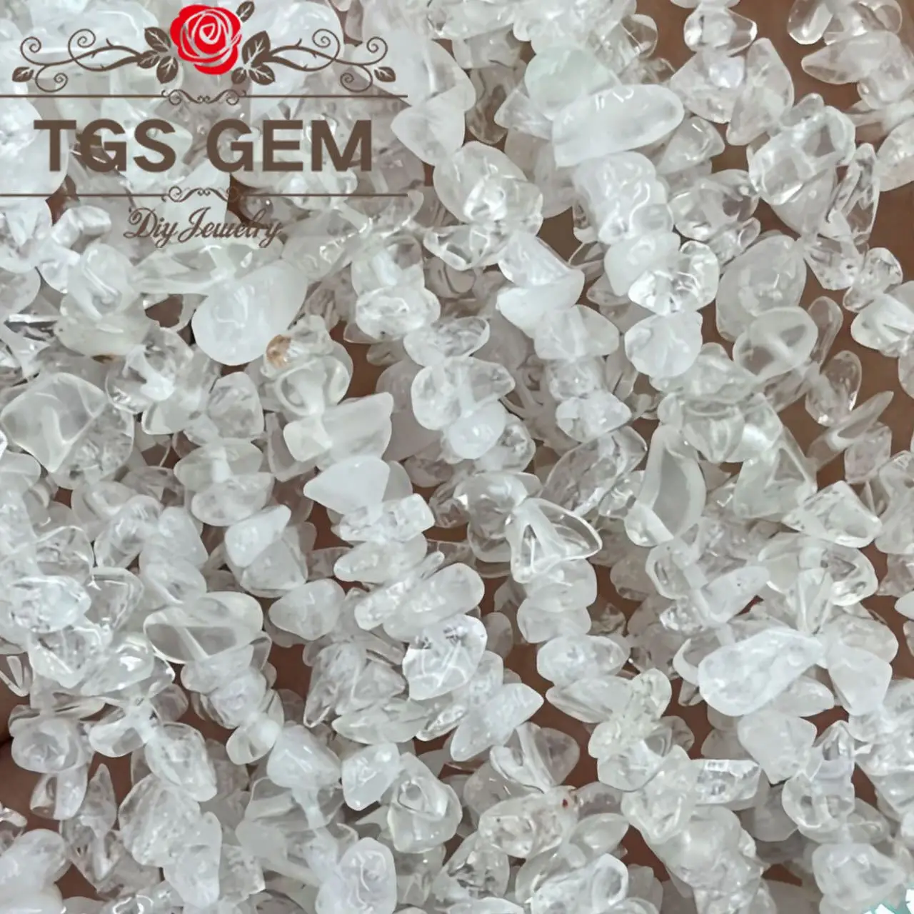 الشركة المصنعة الحجر الطبيعي AAA حجر الكريستال الأبيض الخرز غير النظامية العصرية DIY شجرة الطاقة سوار Accessories15 in