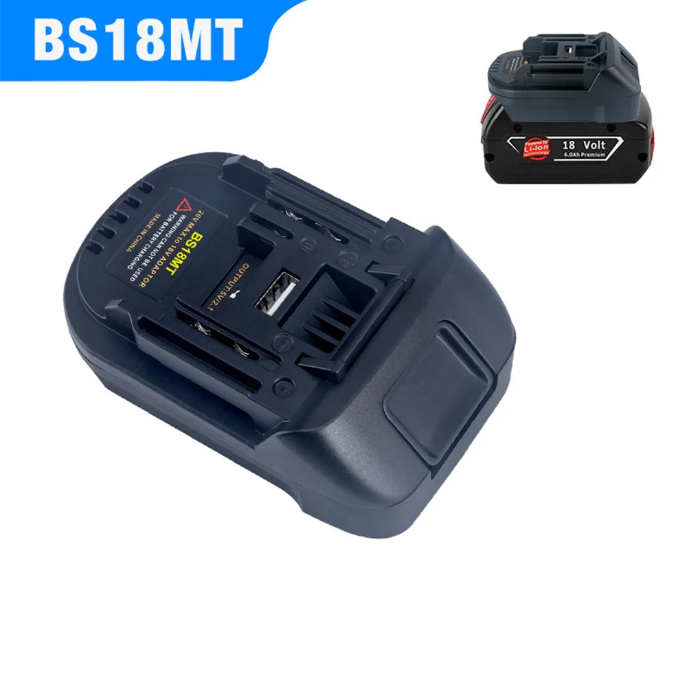 USB 포함 배터리 어댑터, Bosch 18V BS18MT 컨버터, Makita 18V 전동 공구, BAT618 BAT609G BL1830 BL1850