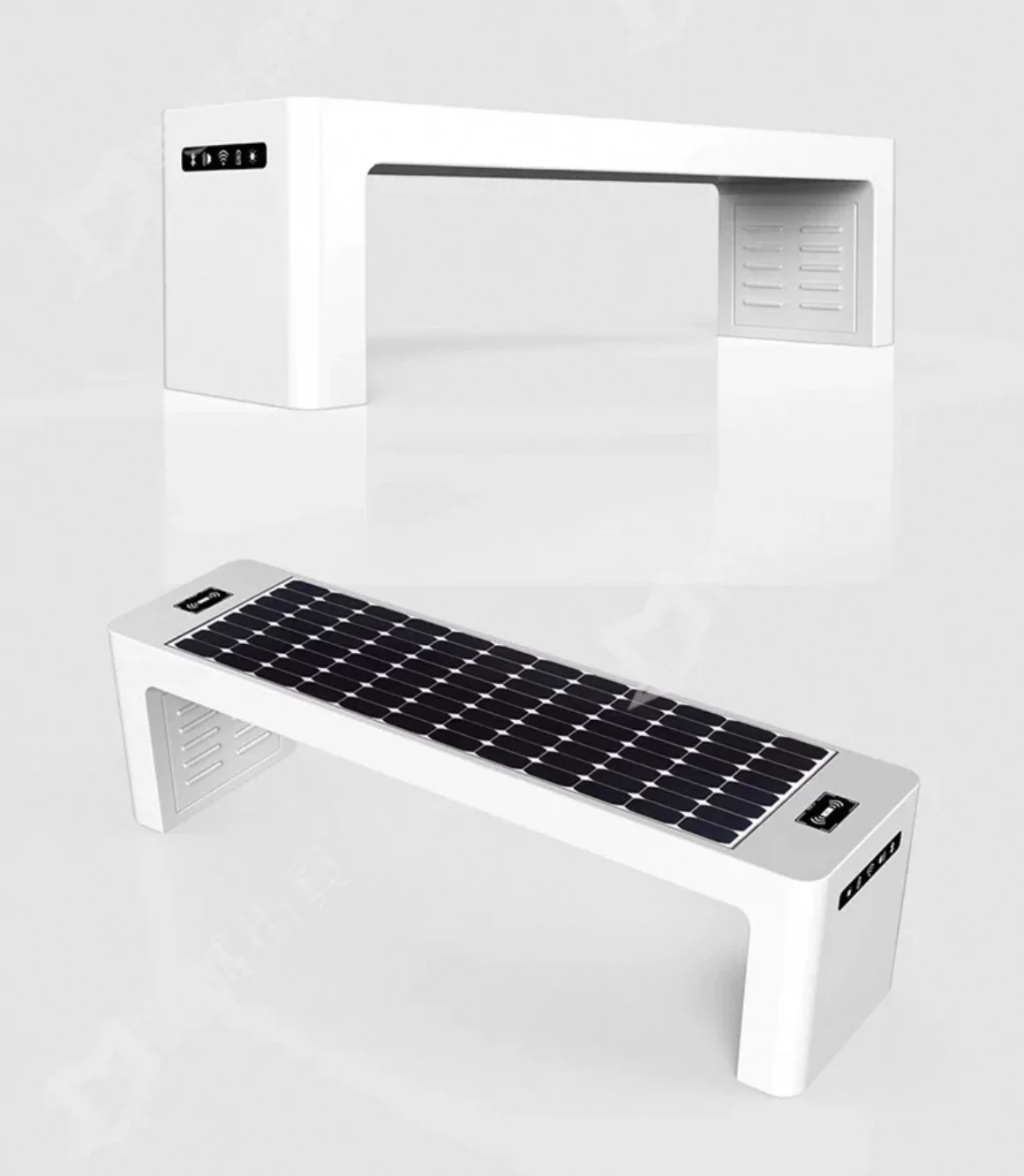 Hot Sale Outdoor Solar Smart Seat Stainless Steel Photovoltaic Park Leisure Chair Mobile Phone Wireless Charging Bench Price