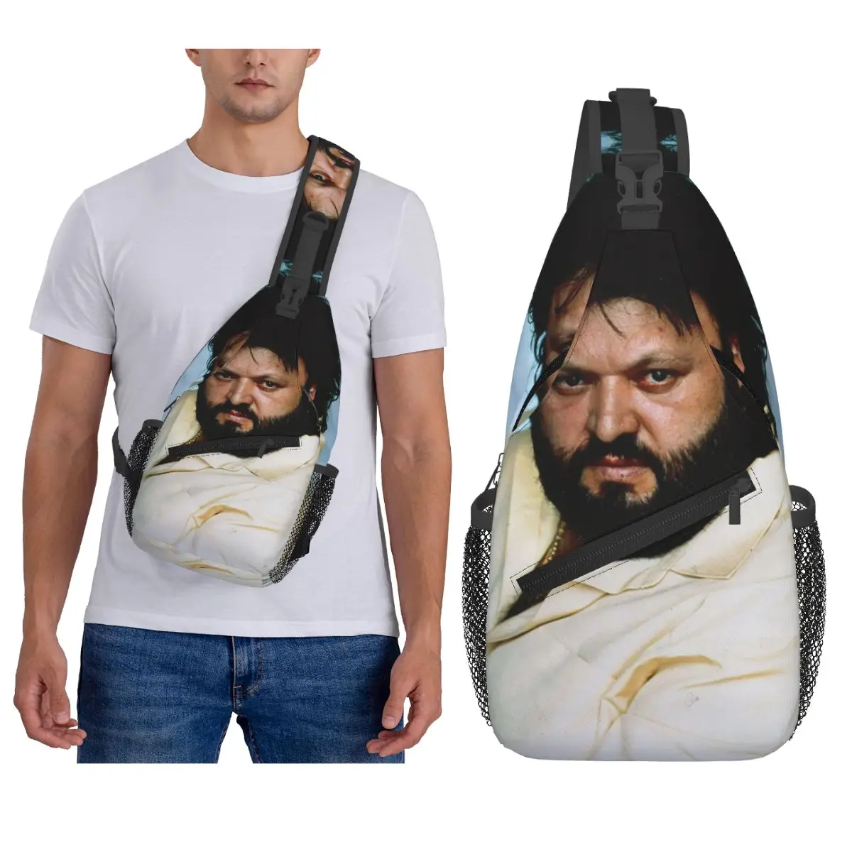 

Vicente De Castro Parrita Spanish Flamenco Singer Chest Bag Men Sling Crossbody Backpack Chest Bag Daypack Shoulder Bag