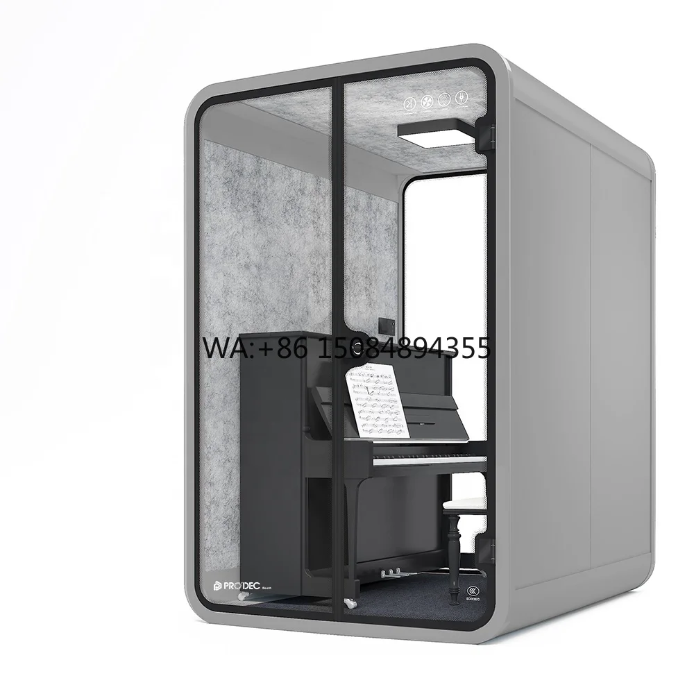 Movable Musical Studio Piano/Drums Practice Acoustic Booth Soundproof Recording Isolation Booth/Home Silence Booth