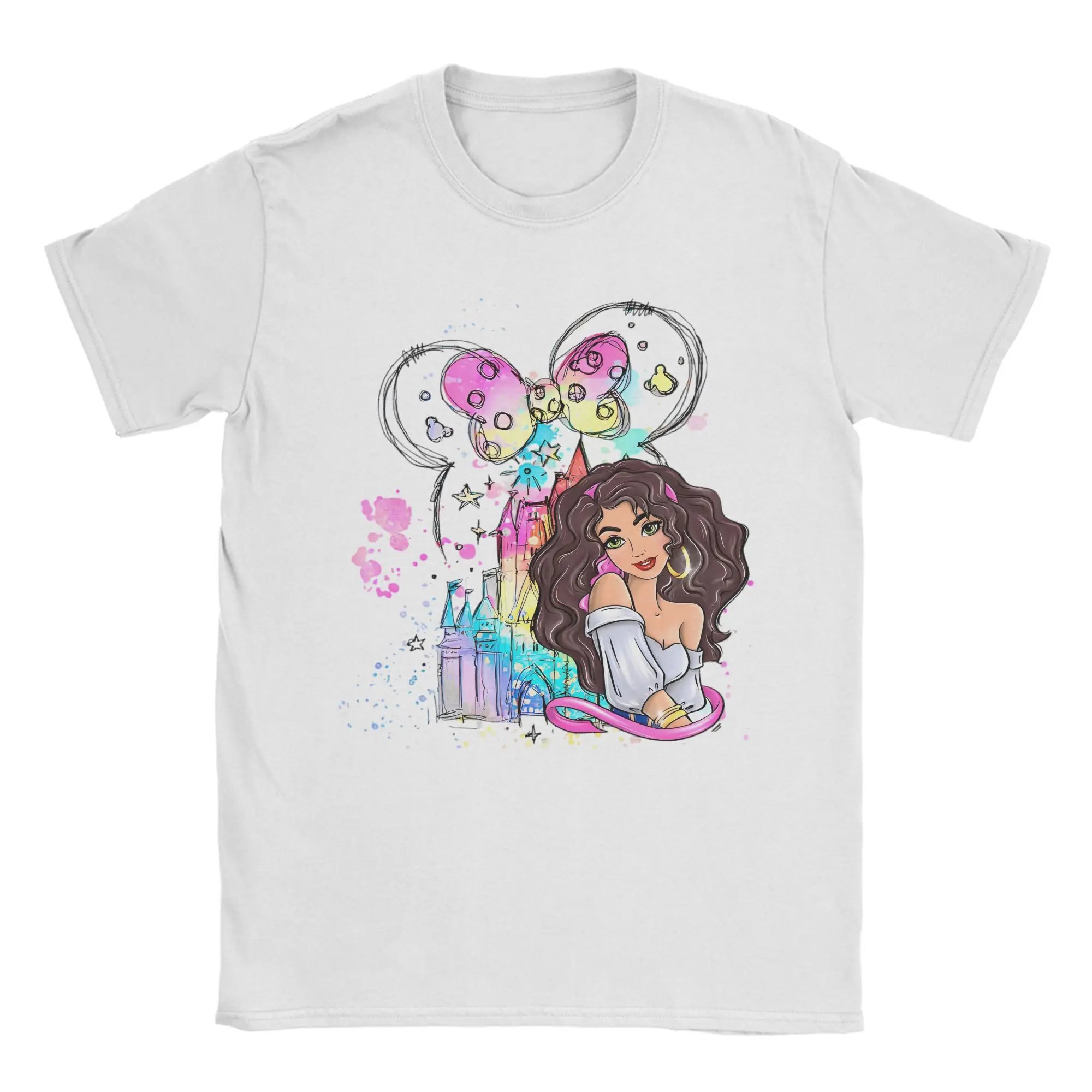 Esmeralda, el jorobado de Notre Dame, camisetas impresionantes para hombres y mujeres, camisetas de manga corta con cuello redondo, ropa de regalo de algodón