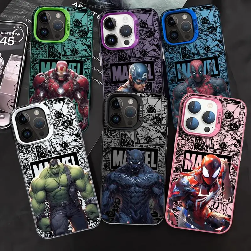 M-Marvels SpiderS Mans IronMans Case for OPPO Realme 5 8 8i 9i 10 11 Pro C20 C21Y C31 C33 C35 C53 C55 5G Matte Shockproof Cover