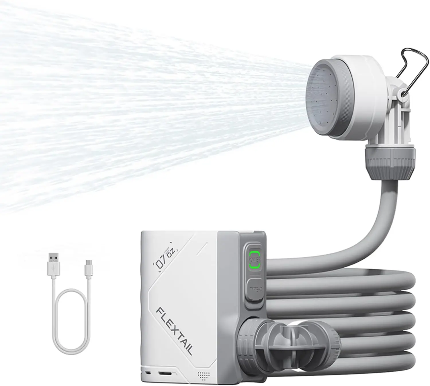 

Портативный перезаряжаемый душ для кемпинга и пеших прогулок — водонепроницаемый уличный насос для использования в автомобиле, для домашних животных и пляже