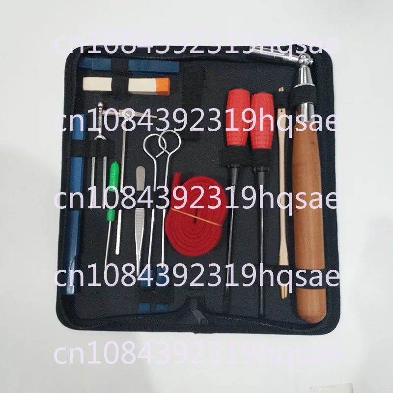 16 Pcs Piano Tuning Kit Professional Tuning Tool Set with Portable Tool Kit，for Students To Practice and Perform GIG At Home