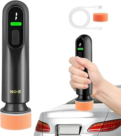 Cordless polishing machine for car cleaning, portable polishing machine with 50mm polishing pad,2000mAh rechargeable battery