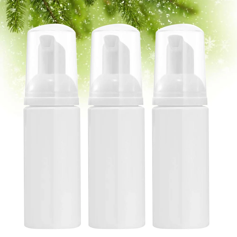 

3Pcs Foam Mousse Bottles Durable Safe Material 60ml Press Pump Bottles for Liquid Soap Storage Home Travel Dispensers