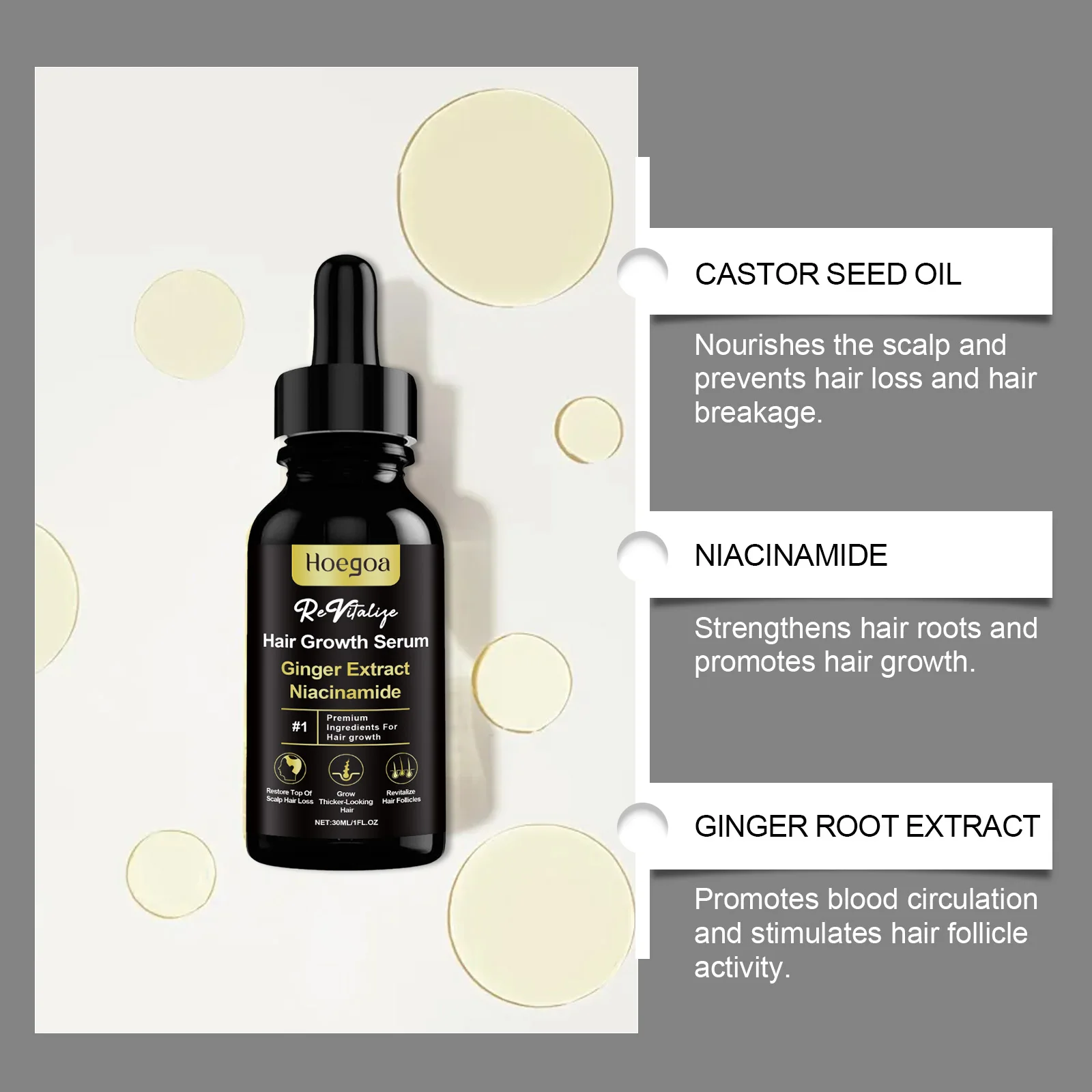 30Ml Minyak Esensial Perawatan Rambut Lebih Tebal Pertumbuhan Rambut Anti Rambut Rontok Perawatan Kulit Kepala Perbaikan Halus Minyak Serum Rambut Padat