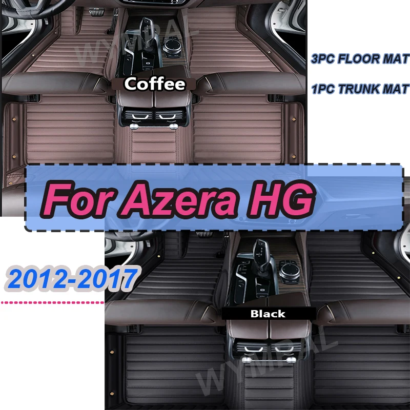 

Роскошный автомобильный коврик для Hyundai Grandeur Azera HG 2012 2013 2014 2015 2016 2017, водонепроницаемые автомобильные коврики