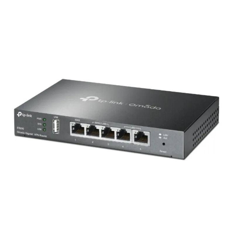 Tp-link Er605 Wired Router 5 Ports Omada Gigabit Multi-wan Port Vpn Enterprise Level Tl-r605