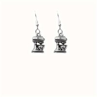 Retro style mini Kitchen tools mixer Coffee maker blender Earrings coffee machine dangle earrings