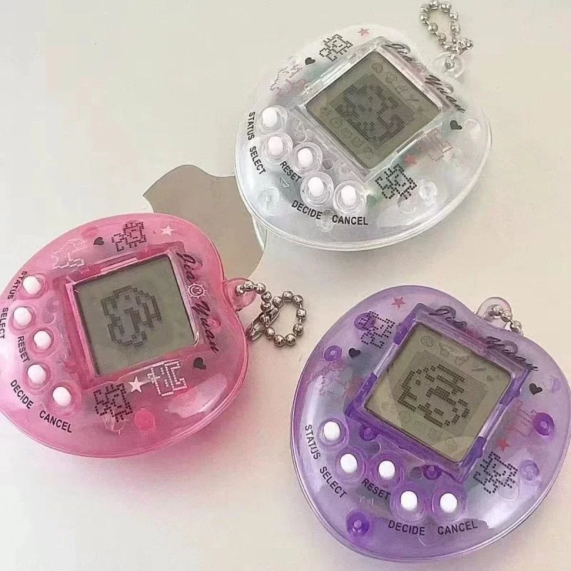 

Virtual Pet Tamagotchi Toy in Russian Original German Spanish Polish Electronic Animals Kid Play Game Boy Pixel Pendant Keychain